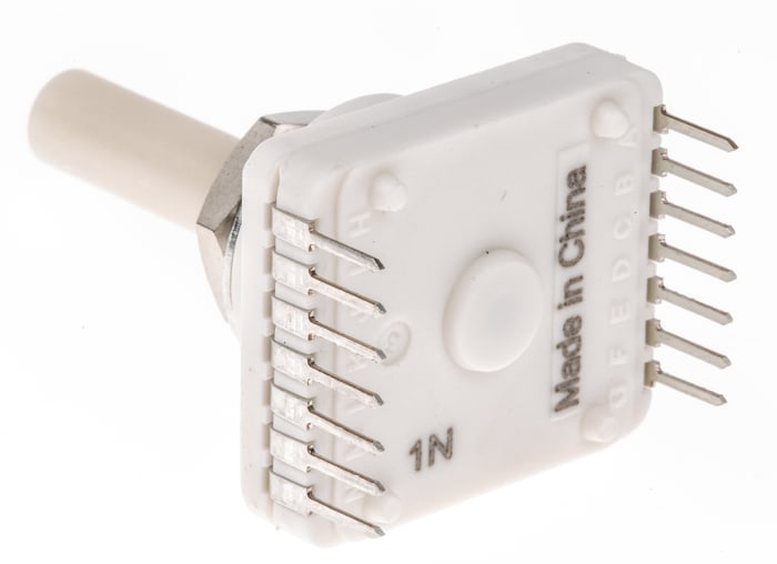 RTAP31S12M25NS The C&K Components RTAP31S12M25NS is a 12-position SP12T rotary switch. It is designed for through-hole mounting and operates at 150mA and 60V.