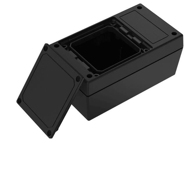 153AC,BK BOX ABS BLACK 5.620"L X 3.250"W