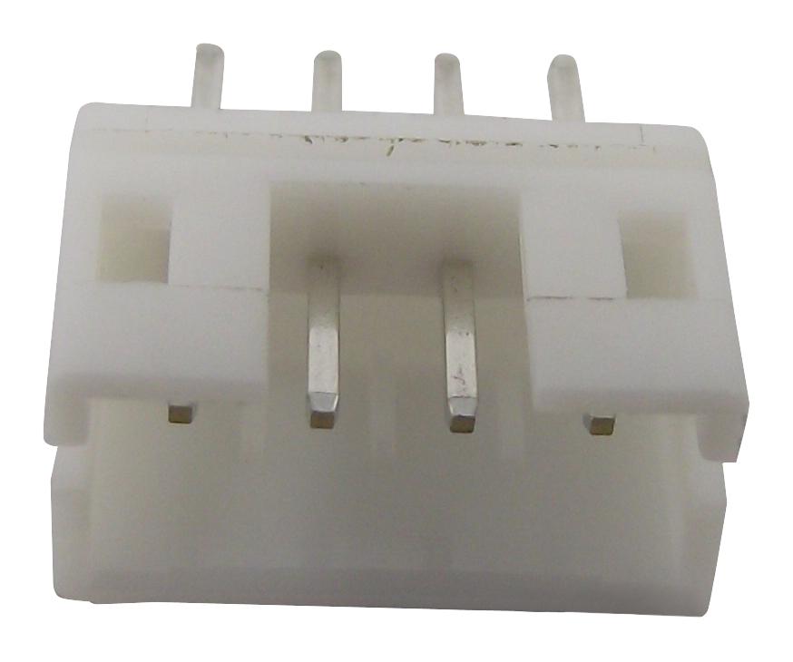 B4B-PH-KL(LF)(SN) This 4-position single row shrouded header from JST Manufacturing has a 2.00mm pitch, through-hole mount, and tin-plated square pins. It is rated for 2A and 100V and is RoHS compliant.