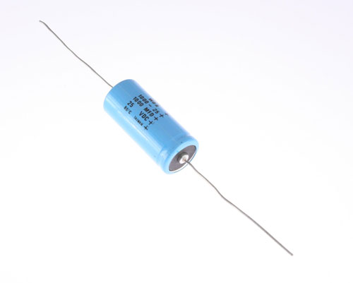 WBR1000-25 The Cornell Dubilier Electronics WBR1000-25 is an axial aluminum electrolytic capacitor with a capacitance of 1,000 µF and a voltage rating of 25 VDC. It features a bulk package and dimensions of 0.75 inches in diameter and 1.7 inches in length.