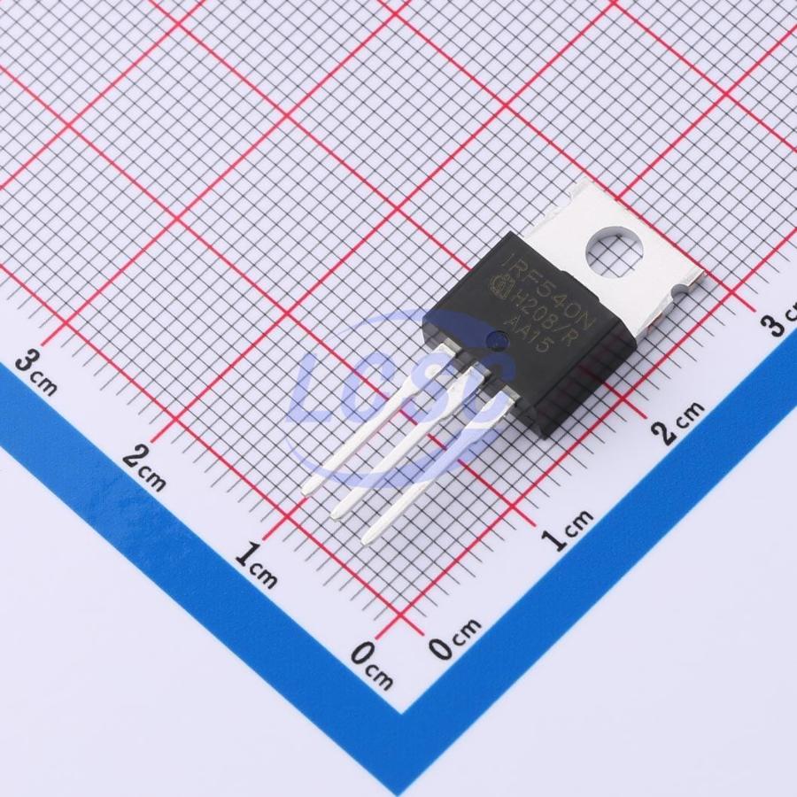 IRF540NPBF The Infineon IRF540NPBF is an N-channel MOSFET designed for power switching applications. It offers a 100V breakdown voltage and a continuous drain current of 33A.