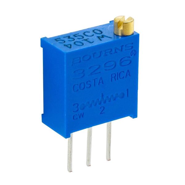 3296W-1-103 The Guosheng 3296W-1-103 is a precision trimmer potentiometer with a resistance of 10 kOhms and a tolerance of ±10%. It features a through-hole mounting type.