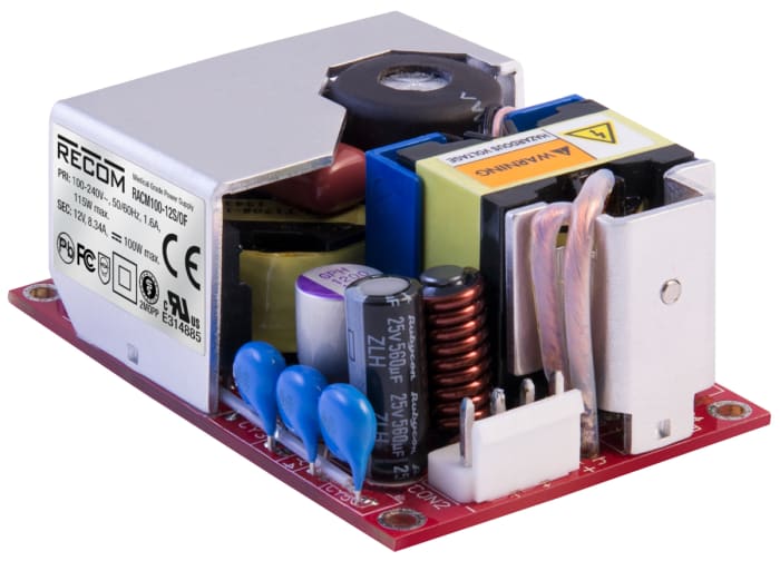 RAC150-48SG/OF The Recom Power RAC150-48SG/OF is a 150W AC/DC converter with a 48V output and 91% efficiency. It features a universal input voltage range and an open frame package.