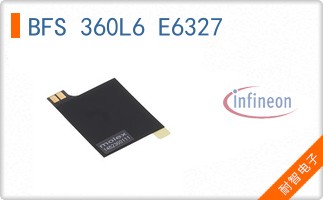 BFS 360L6 E6327 The Infineon BFS360L6E6327 is a dual NPN silicon RF transistor in a TSLP-6-1 surface-mount package, designed for low-noise amplifiers and oscillators up to 3.5 GHz.