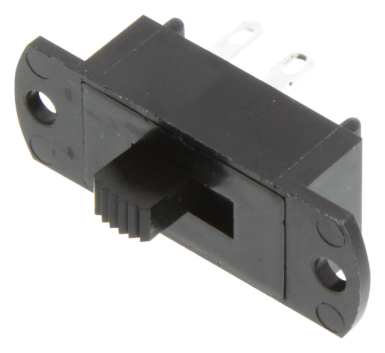 L201011SS03Q The C&K Components L201011SS03Q is a DPST slide switch designed for panel mounting. It features a 4A 125V rating and solder lug termination.