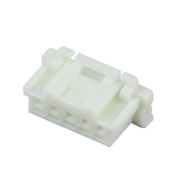 5051510501 Molex 5051510501 is a 5-position rectangular connector housing with 2.00mm pitch, featuring female socket contacts with crimp termination. It is designed for free hanging (in-line) mounting and has a latch holder fastening type.