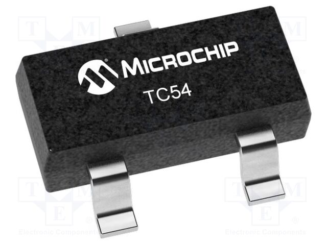 TC54VC4502ECB713 The Microchip Technology TC54VC4502ECB713 is a supervisor IC designed for power monitoring. It features a 4.5V operating voltage and active low reset.