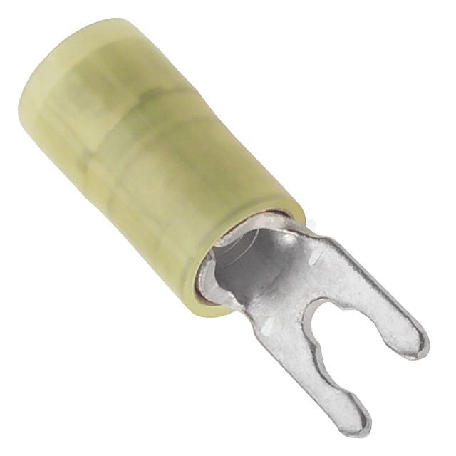 0191150043 CONN SPADE TERM 10-12AWG #6 YEL