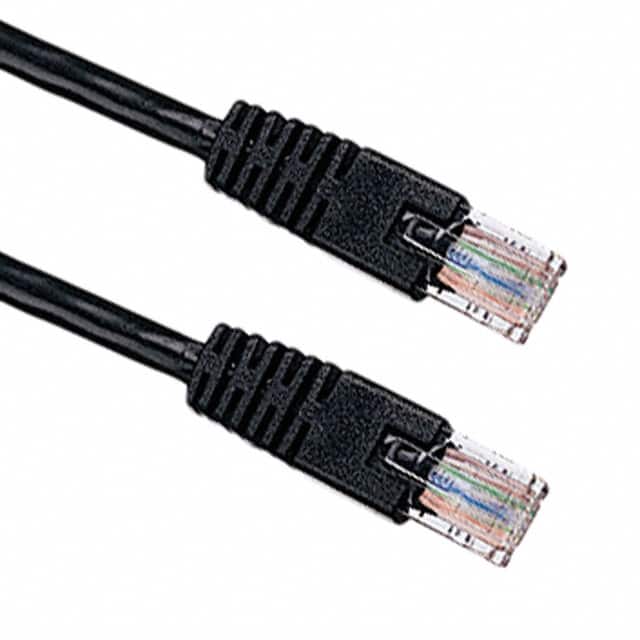 N002-025-BK CABLE MOD 8P8C PLUG TO PLUG 25'
