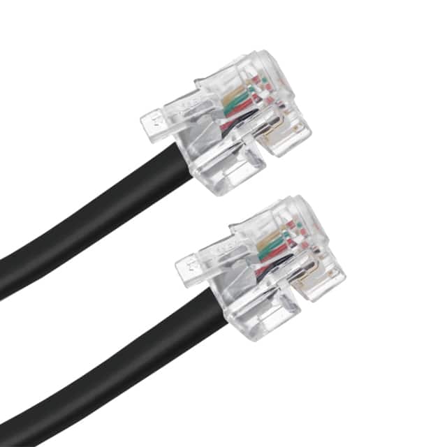 510-26-4400-BL-0010F CABLE MOD 4P4C PLUG TO PLUG 10'