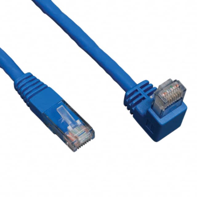 N204-015-BL-DN DOWN-ANGLE CAT6 GIGABIT MOLDED U