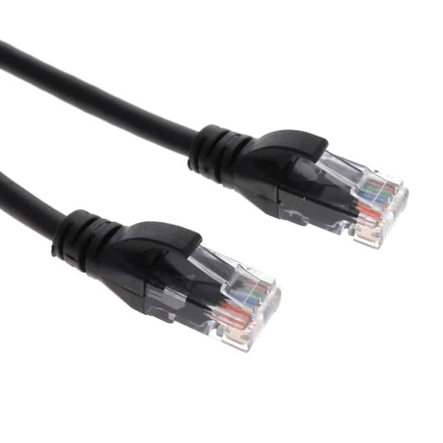 AMJE0808-0100-BKB-24 CABLE MOD 8P8C PLUG-PLUG 3.28'