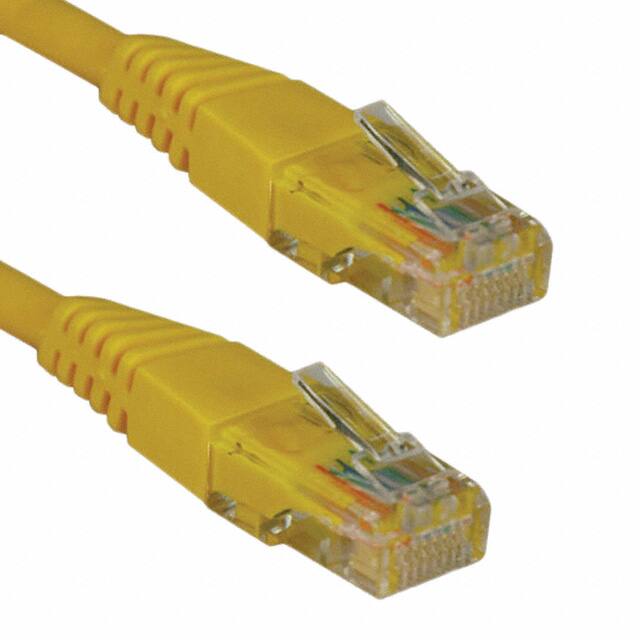 N002-005-YW CABLE MOD 8P8C PLUG TO PLUG 5'