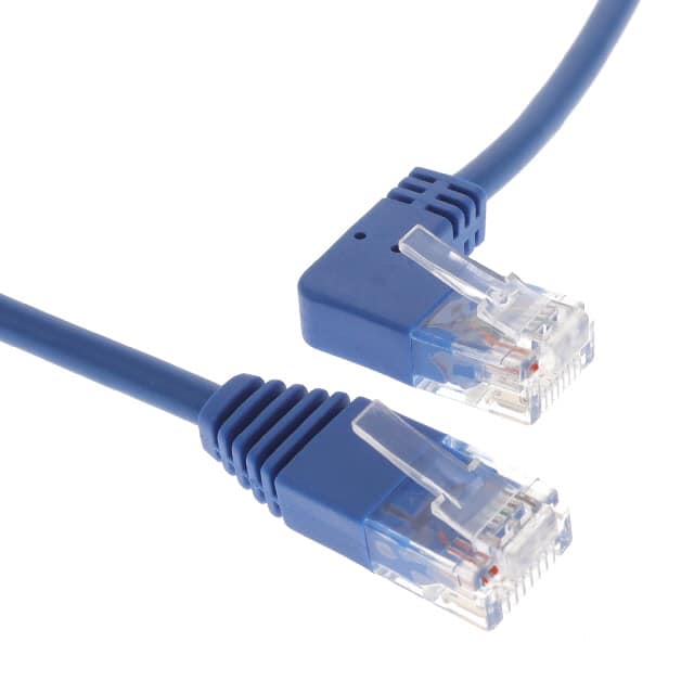 N204-S07-BL-LA LEFT-ANGLE CAT6 GIGABIT MOLDED S