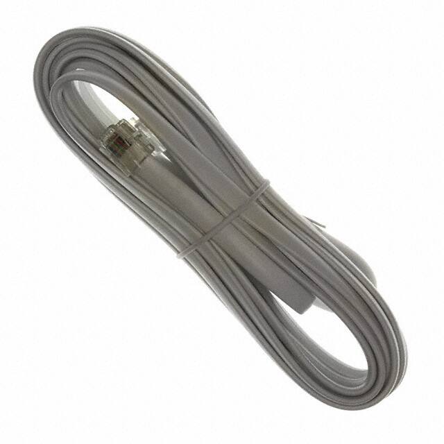 AT-S-26-6/6/W-25/R CABLE MOD 6P6C PLUG TO PLUG 25'