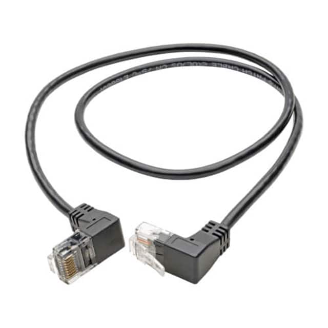 N201-SR2-BK CABLE MOD 8P8C R/A PLUG-PLUG 2'