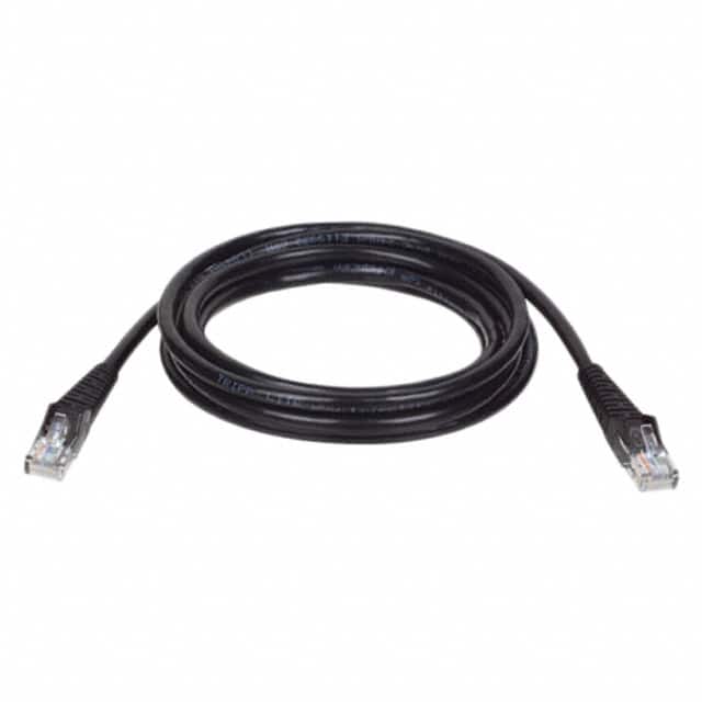 N001-007-BK CABLE MOD 8P8C PLUG TO PLUG 7'