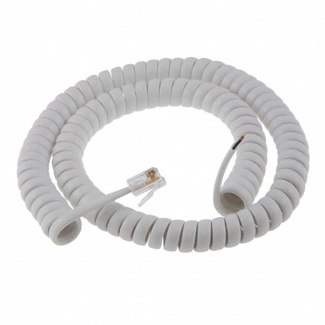 523-26-4400-WH-0010F CABLE MOD 4P4C PLUG TO CABLE 10'