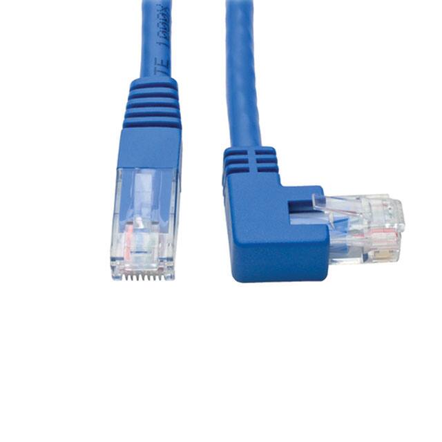 N204-001-BL-RA CABLE MOD 8P8C R/A PLUG-PLUG 1'