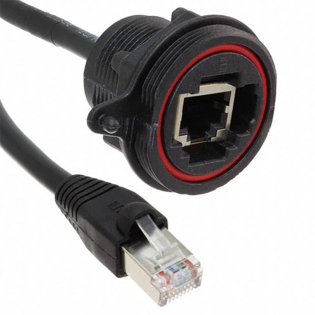 SCRES-G-00.50-D-C5E CABLE MOD 8P8C JACK-PLUG 1.64'