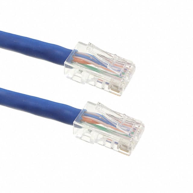 NPC-6-010-BU CABLE MOD 8P8C PLUG TO PLUG 10'