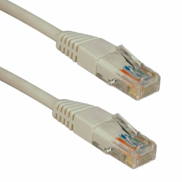 N002-007-WH CABLE MOD 8P8C PLUG TO PLUG 7'