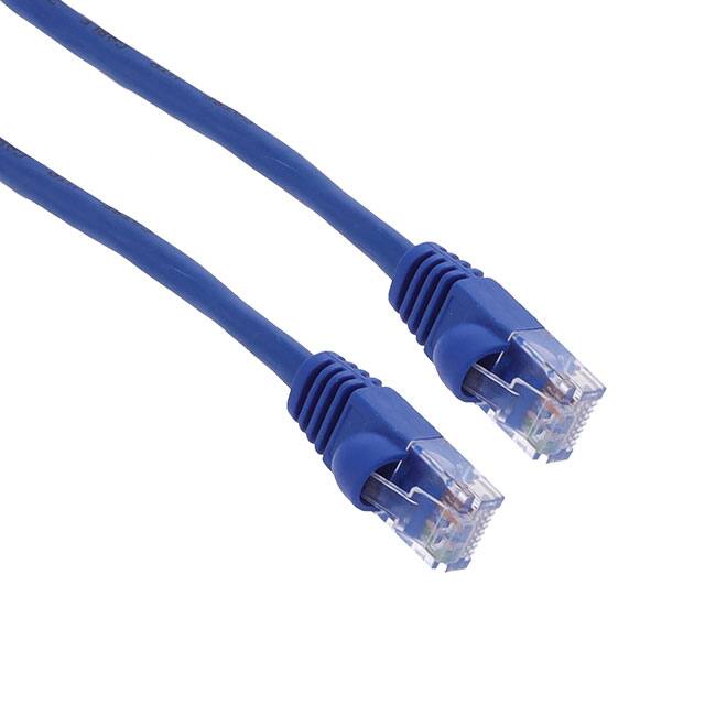 NPC-5E-003-BU-BB CABLE MOD 8P8C PLUG TO PLUG 3'