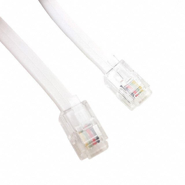520-26-4400-WH-0010F CABLE MOD 4P4C PLUG TO PLUG 10'