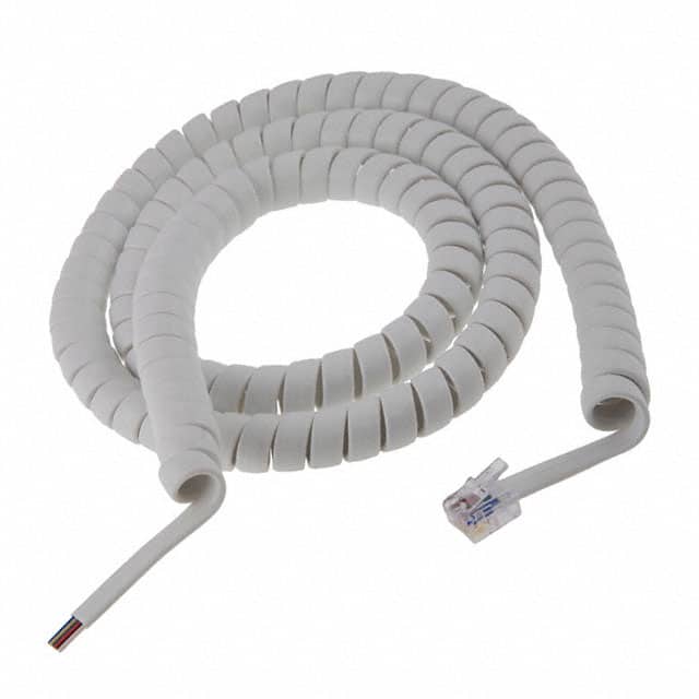 523-26-6600-WH-0010F CABLE MOD 6P6C PLUG TO CABLE 10'
