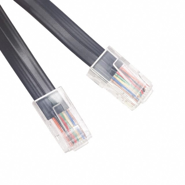510-26-8800-BL-0025F CABLE MOD 8P8C PLUG TO PLUG 25'