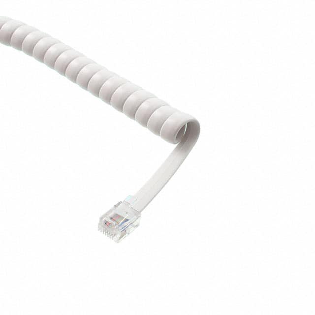 522-26-6600-WH-0007F CABLE MOD 6P6C PLUG TO PLUG 7'