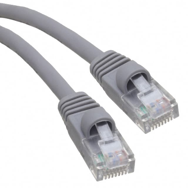 NPC-5E-003-GY-BB CABLE MOD 8P8C PLUG TO PLUG 3'