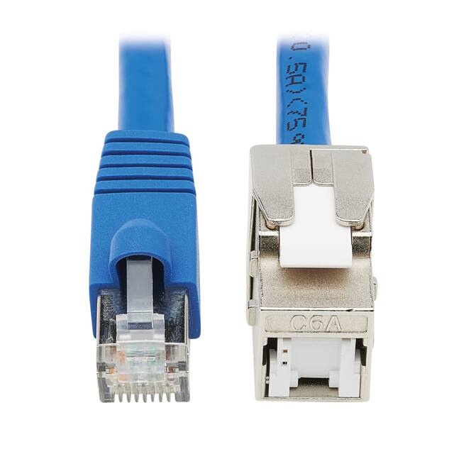 N237A-F18N-WHSH CAT6A KEYSTONE JACK CABLE ASSEMB
