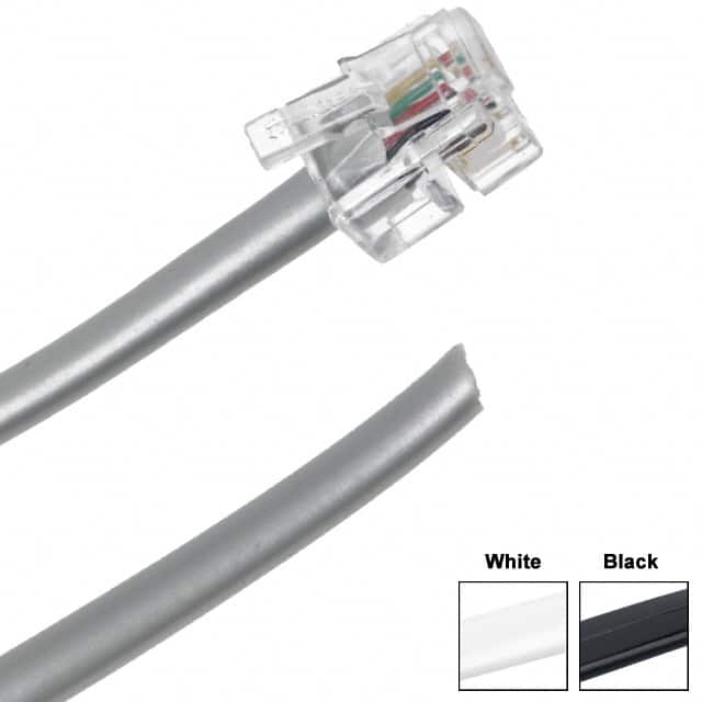 GLF-464-144-521-D CABLE MOD 6P4C PLUG TO CABLE 14'