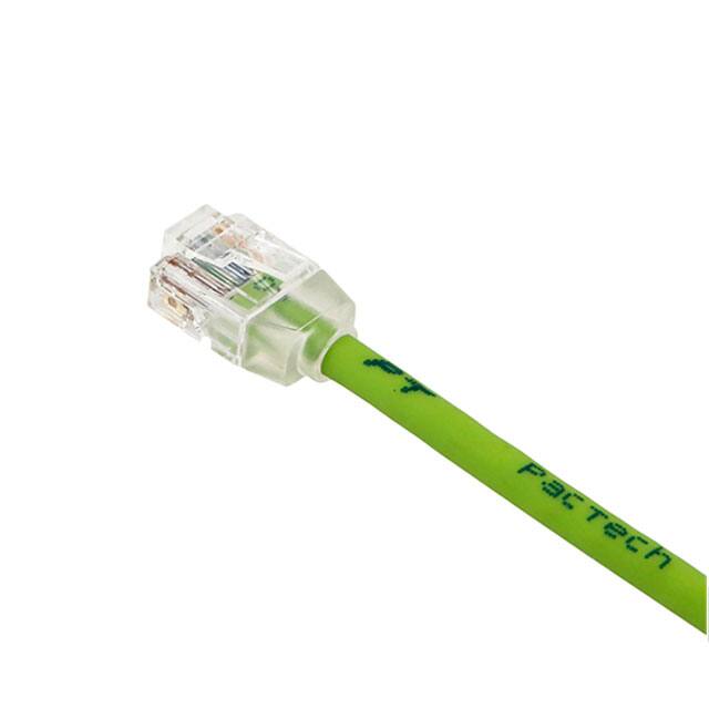 MI-C6AJ-07-28PVC-F MINIPLUG CAT6A 28AWG UTP 7 GN