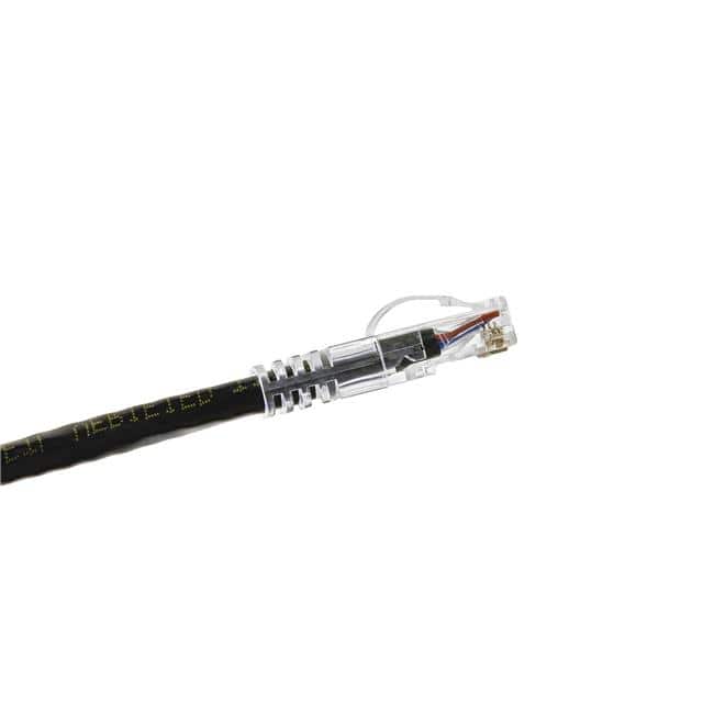 MA-C6K-07-24PVC-F ARCH LATCH RJ45 CAT6 7' BK