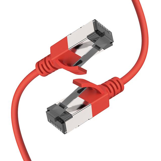 CAT801RD-RD 1FT SLIM CAT8, RJ45, ETHERNET,