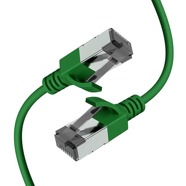 CAT801RD-GN 1FT SLIM CAT8, RJ45, ETHERNET,