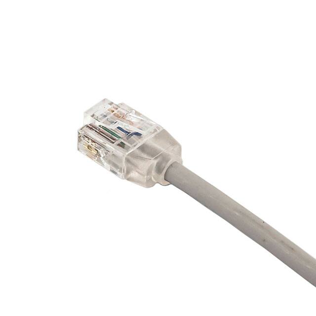 MI-C6AG-11-28LSZH-F MINIPLUG CAT6A 28AWG UTP 11' GR