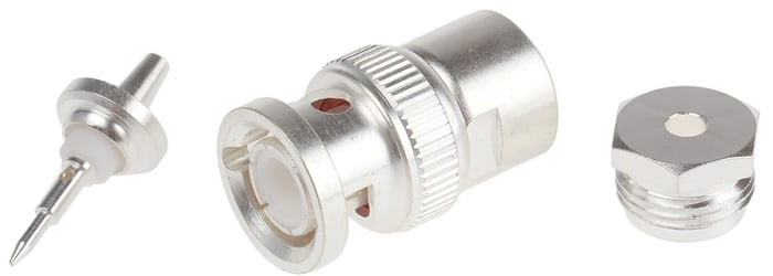 546-4285 This RS PRO BNC series cable connector features a male gender, 50 Ohm impedance, and a straight orientation with clamp termination. It is designed for use with RG174B cable types.