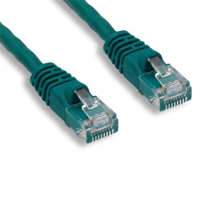 E08-003G Cable CAT6 Mold Green 8P8C  3'