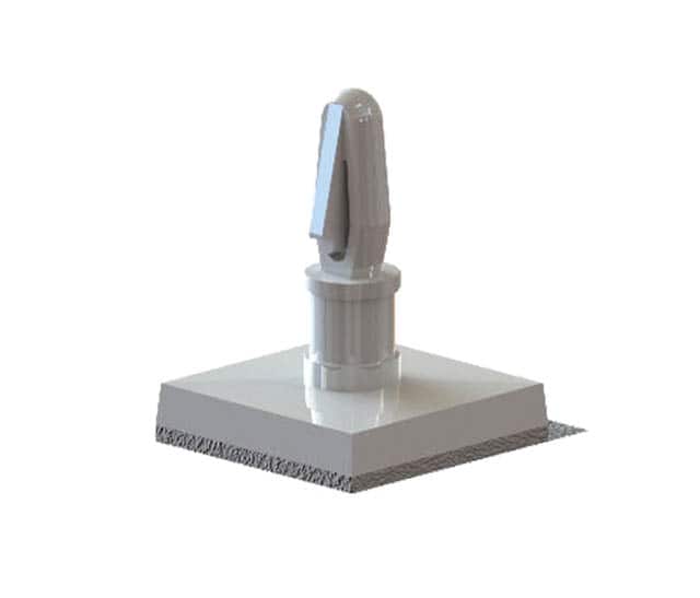 LCBSBM-5-01A-RT BRD SPT SNAP LOCK ADHESIVE 5/16"