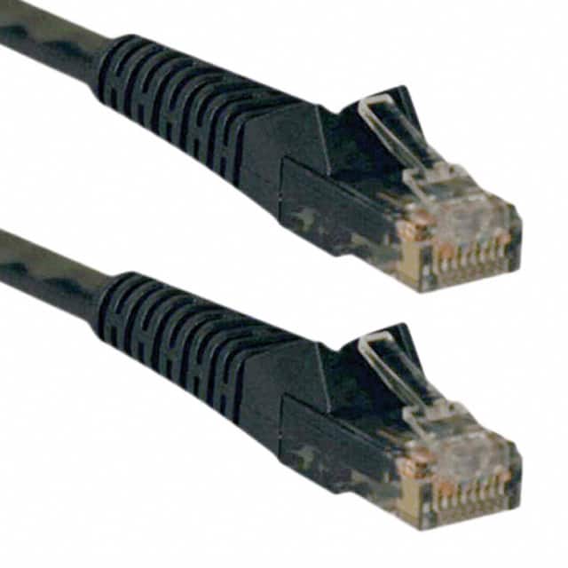 N001-100-BK CABLE MOD 8P8C PLUG TO PLUG 100'