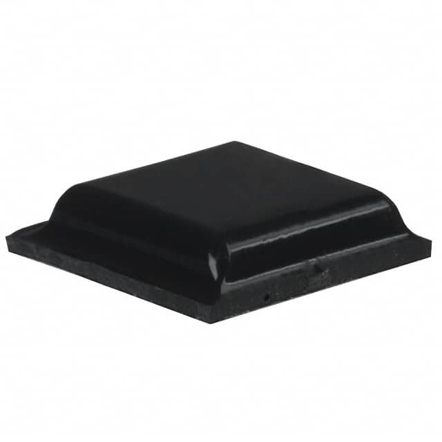 SJ-5007 (BLACK) BUMPER SQU 0.413"L X 0.413"W BLK