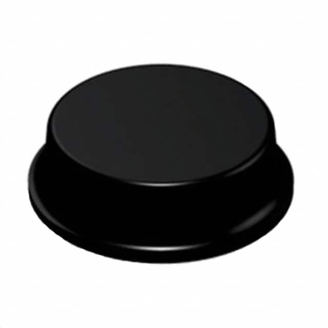 SJ5001 BUMPER CYLINDRICAL 0.5" DIA BLK