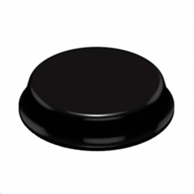 SJ-5744-BLACK BUMPER CYLINDRICAL 0.75" DIA BLK
