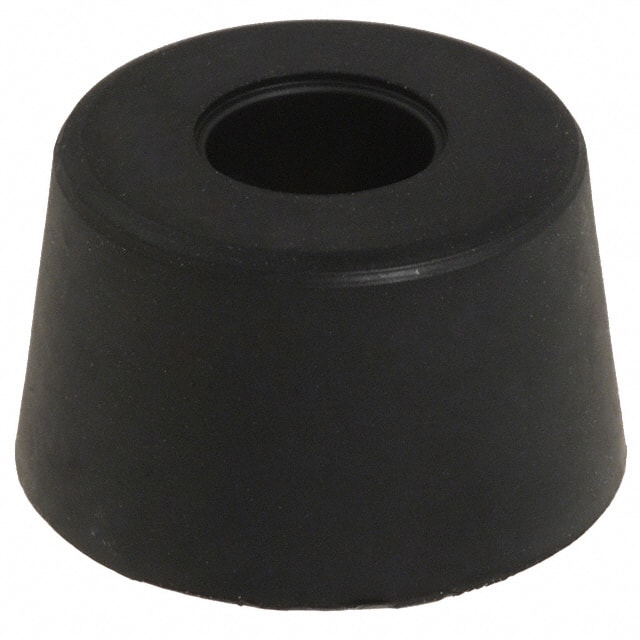 728 BUMPER CYLINDRICAL 0.75" DIA BLK