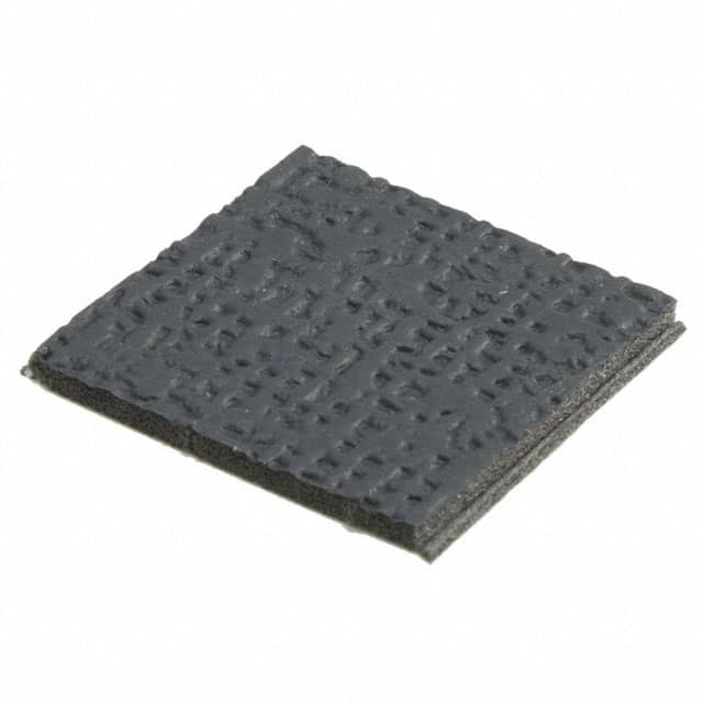 ASPS-8-125 BUMPER SQUARE 0.5"L X 0.5"W BLK