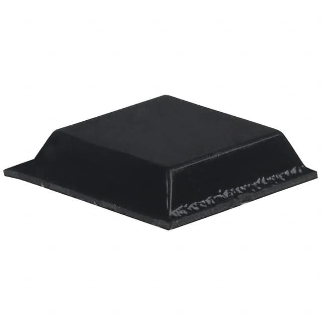 SJ-5508 (BLACK) BUMPER SQUARE 0.5"L X 0.5"W BLK