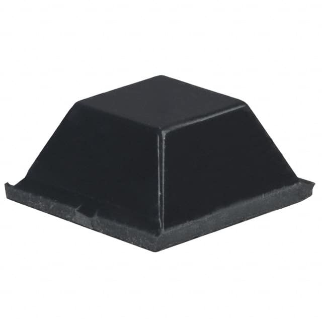 SJ-5518 (BLACK) BUMPER SQUARE 0.5"L X 0.5"W BLK